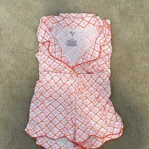 Roller Rabbit X Target Women's Geo Hearts Short Sleeves and Shorts Pajama Set